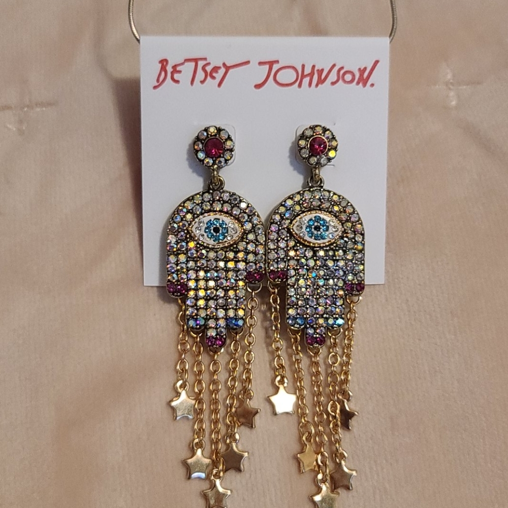 Betsey Johnson Mystic Baroque Queens Drop Earrings